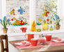 Kids Window Color Set mit 10 x 25 ml Farbe und Malvorlage A4 mit 18 Motiven, Fenstermalfarbe auf Wasserbasis, geeignet für Glas, Spiegel, Fliesen 