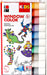 Kids Window Color Set mit 10 x 25 ml Farbe und Malvorlage A4 mit 18 Motiven, Fenstermalfarbe auf Wasserbasis, geeignet für Glas, Spiegel, Fliesen 