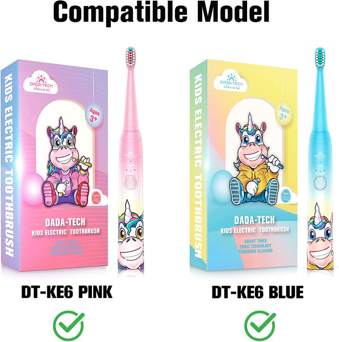 Kinder Elektrische Zahnbürste Ersatzkopf für Einhorn Zahnbürste - Blau - 4 Stück