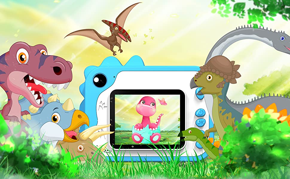 KinderKamera,DigitalKamera Print Sofortbildkamera 1080P 2.4 Zoll Bildschirm Videokamera Schwarzweiß Fotokamera mit 32GB Speicherkarte