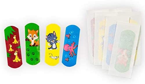 Kinder Pflaster Strips Bergmann Kinderpflaster Set, 40 x, Wasserabweisend, Hautfreundlich, Klinisch getestet, bunte Pflaster für Mädchen und Jungs