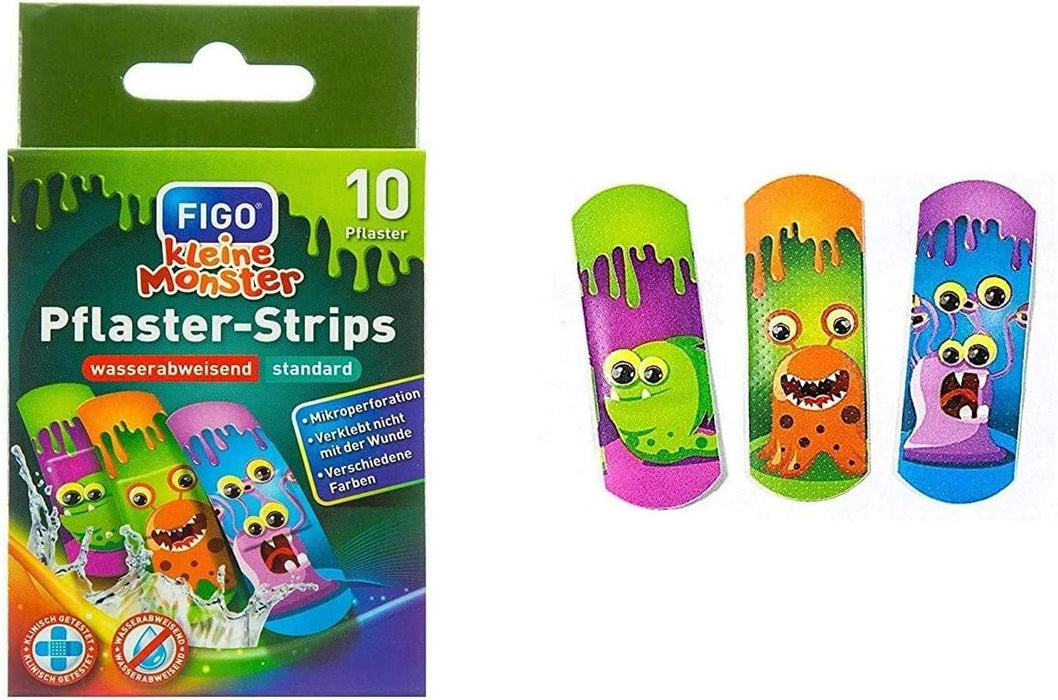 Kinder Pflaster Strips Bergmann Kinderpflaster Set, 40 x, Wasserabweisend, Hautfreundlich, Klinisch getestet, bunte Pflaster für Mädchen und Jungs
