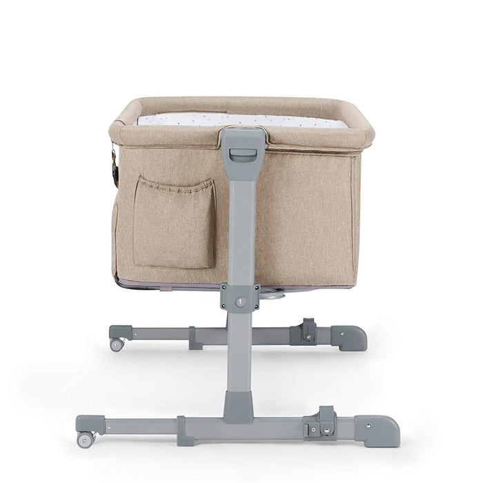 Kinderkraft Beistellbett NESTE UP, Babybetten, Zustellbett, Kinderbett, Kinderreisebett, 2 in 1, Höhenverstellung, mit Zubehör, Matratze