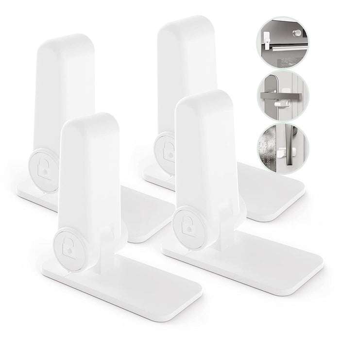 Kindersicherung Multifunktionen 4 Stück Patent-Design Türdrückerschloss Kindersicherung Tür Fenstersicherung Kinder Backofen Kindersicherung Fenster