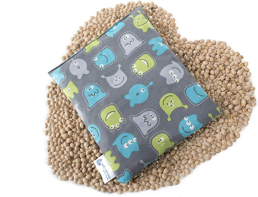 Kirschkernkissen Körnerkissen groß Wärmekissen 500g Rechteck 20x25cm Öko Natur 100% Baumwolle Wärme + Kältetherapie Massagetherapie (Kreaturen)