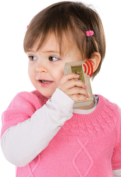 Klangbausteine – 12 bunte Holzbausteine die Geräusche machen, für Kinder und Babys ab 12 Monaten, Holzspielzeug