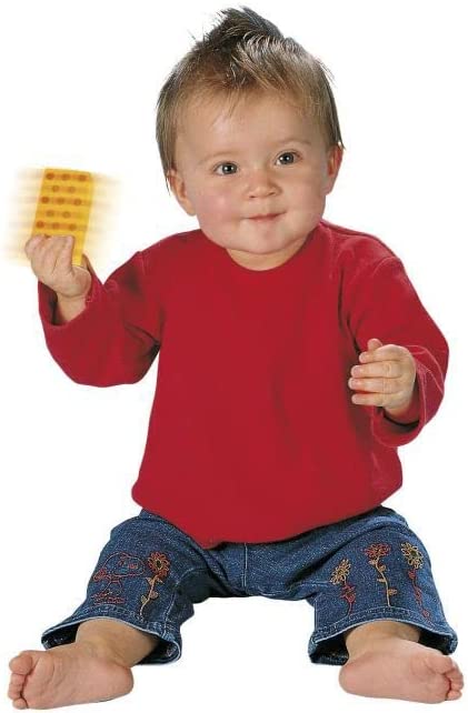 Klangbausteine – 12 bunte Holzbausteine die Geräusche machen, für Kinder und Babys ab 12 Monaten, Holzspielzeug