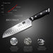 Kochmesser Küchenmesser, SHAN ZU Chefmesser Santoku Deutscher Carbon Edelstahl Scharfe Messerklinge 18cm Ergonomischer Griff Geschenkbox