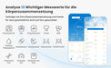 Körperfettwaage Digital Personenwaagen Bluetooth Körperanalysewaage mit App Smart Waage für Körperfett, BMI, Muskelmasse, Protein, BMR, Schwarz