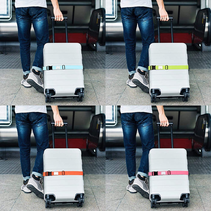 Kofferband Gurt Schwerlast Personalisierter Koffergurt mit Adressschild: Koffer Gurte Gepäckgurt Koffer Gurt Koffer Band Koffergurte Koffergurte 