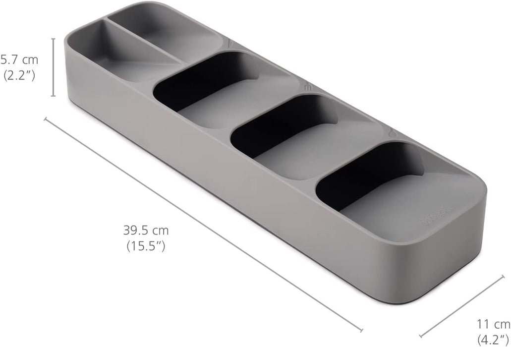Kompakter Besteckkasten - grau