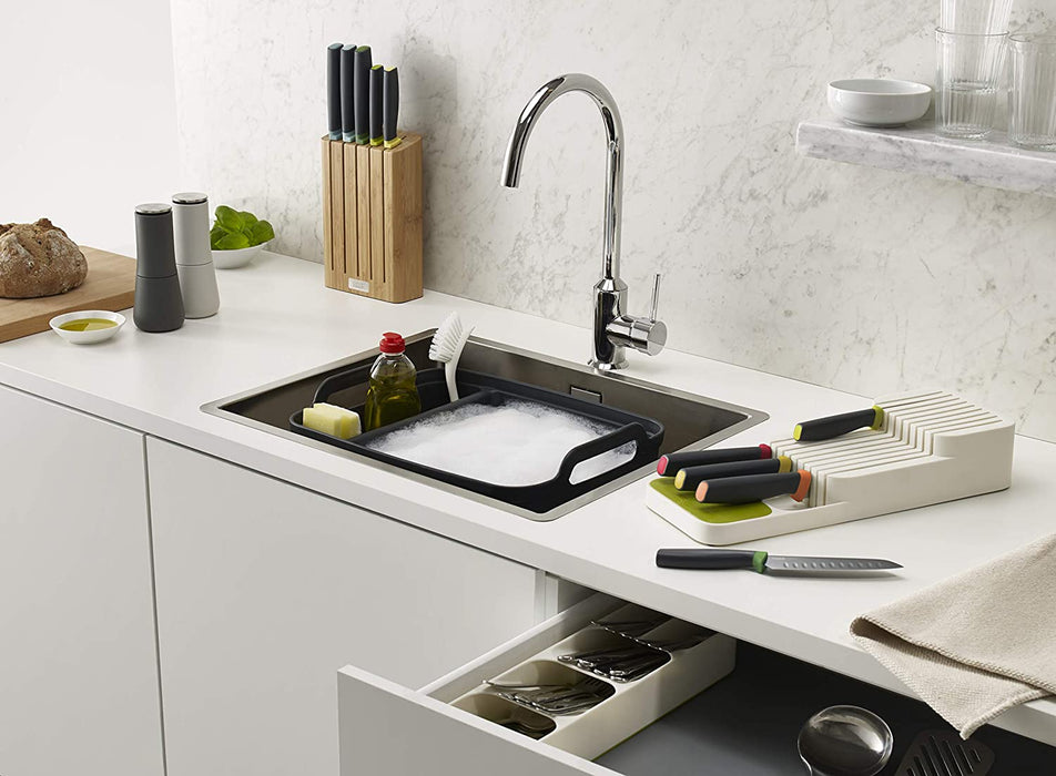 Kompakter Besteckkasten - grau