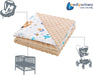 Krabbeldecke 100% Baumwolle 75x100cm doppelseitig multifunktional Minky Kuscheldecke für Kinderwagen weich flauschig (Boho Animals mit beige Minky)