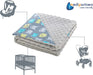 Krabbeldecke 100% Baumwolle 75x100cm doppelseitig multifunktional Minky Kuscheldecke für Kinderwagen weich flauschig (Kreaturen mit grauem Minky)
