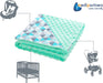 Krabbeldecke 100% Baumwolle 75x100cm doppelseitig multifunktional Minky Kuscheldecke für Kinderwagen weich flauschig 