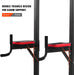 Kraftturm Power Town Multifunktions Kraftstation Klimmzugstation Liegestützgriffe Dip-Station für Home-Gym Max.120 KG