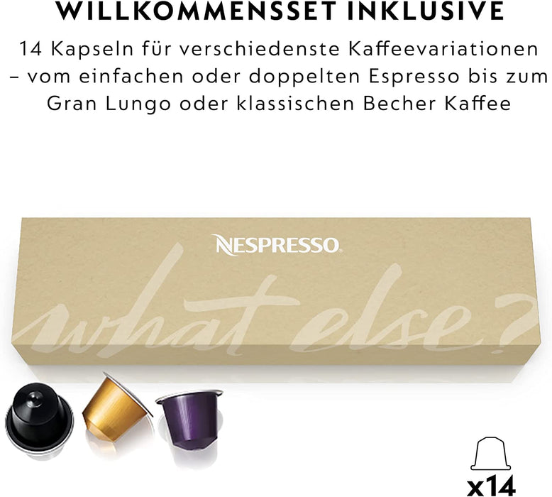 Krups Nespresso XN741B Kaffeemaschine | Freistehende Espressomaschine | Automatische Abschaltung | 1 Liter Wassertank| 1260 Watt | Farbe Silber