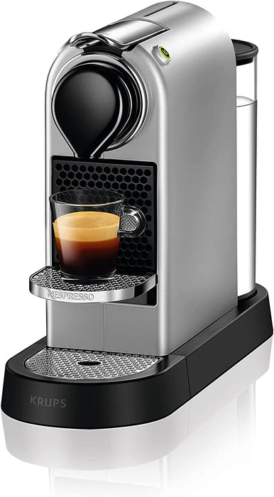 Krups Nespresso XN741B Kaffeemaschine | Freistehende Espressomaschine | Automatische Abschaltung | 1 Liter Wassertank| 1260 Watt | Farbe Silber