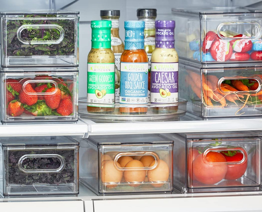 Küchen Organizer, kleiner Drehteller aus BPA-freiem Kunststoff für den Vorratsschrank,,drehbarer Gewürzhalter für für Vorratsdosen und Gewürze