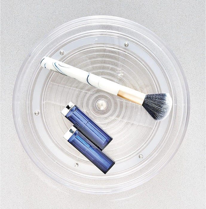 Küchen Organizer, kleiner Drehteller aus BPA-freiem Kunststoff für den Vorratsschrank,,drehbarer Gewürzhalter für für Vorratsdosen und Gewürze