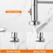 Küchenarmatur, Spring Wasserhahn Küche mit Pull Down Sprüher Brause, 2 Sprühmodi High Arc Einhebel Pültisch Mischbatterie (Chrom)