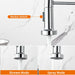 Küchenarmatur mit Niederdruck, Frühlingsküchenhahn mit herunterziehendem Sprühkopf, 2 Sprühmodi, High Arc Single Lever Sink Mixer Tap (Chrom)