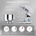 Küchenmaschine Knetmaschine, Teigmaschine 6 Geschwindigkeit 8L 1500W Knetmaschine mit Knethaken, Schneebesen, Rührbesen, Rührschüssel