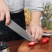Küchenmesser Kochmesser Gemüsemesser 20cm Messer,Professionelle Chefmesser aus Hochwertigem Carbon Edelstahlmesser mit Scharfer Klinge 