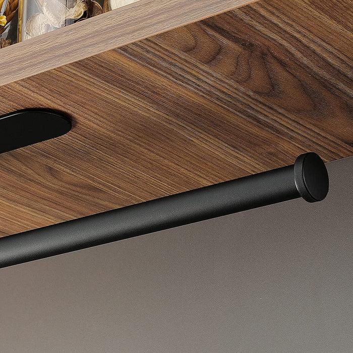 Küchenrollenhalter ohne Bohren - Küchenpapierhalter Edelstahl Rollenhalter Schwarz Papierrollenhalter für Küche