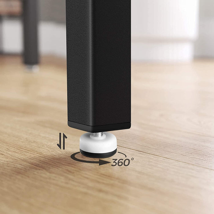 Küchentisch, Esstisch, 120 x 75 x 75 cm, Esszimmertisch für 4 Personen, Kaffeetisch, Wohnzimmer, Esszimmer, Stahlgestell, einfacher Aufbau