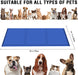 Kühlmatte Hunde Katzen 90 x 50cm,Kuhlmatte für Hund & Katze mit Ungiftiges Gel,Haustier Eismatte Selbstkühlende Matte Hunde Kühl Hundedecke