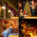LED Lichterkette Außen, 20m 200LED Lichterkette Weihnachtsbaum mit Fernbedienung & Timer, 8 Modi IP44 Wasserdicht Warmweiß Lichterkette