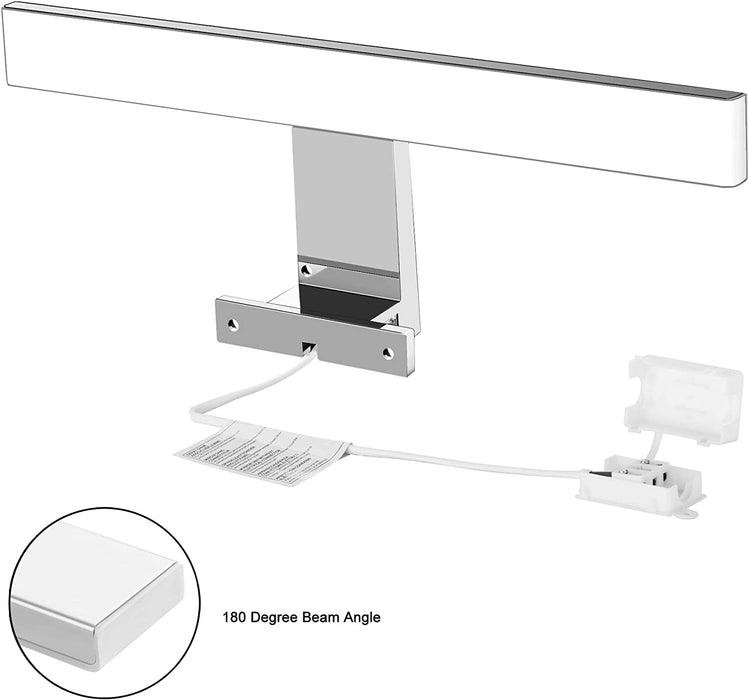 LED Spiegellampe Badezimmer Spiegelleuchte 5W 300mm 500lm IP44 Badleuchte Neutralweiß 4000k,Spiegellampen Spiegel Badezimmerschrank 230V