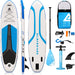 Leader Accessories All-Round SUP Board aufblasbar SUP Brett Stand Up Paddle Board