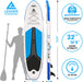 Leader Accessories All-Round SUP Board aufblasbar SUP Brett Stand Up Paddle Board