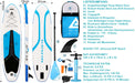 Leader Accessories All-Round SUP Board aufblasbar SUP Brett Stand Up Paddle Board