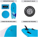 Stand Up Paddle Board - Leader Accessories All-Round SUP Board aufblasbar SUP Brett 