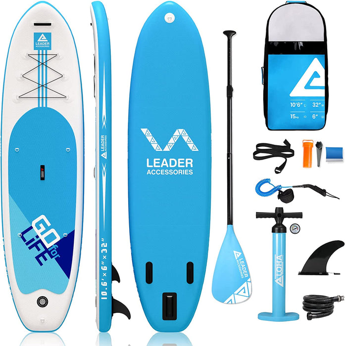 Stand Up Paddle Board - Leader Accessories All-Round SUP Board aufblasbar SUP Brett 