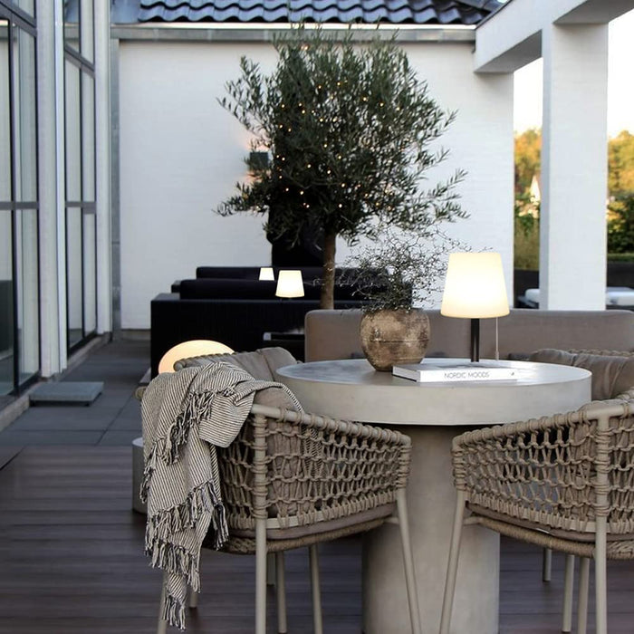 Led Akku Outdoor Tischlampe,LED Modern Creative led tischleuchte kabellos mit dimmbaren 7 Farben, USB Aufladbar Kordellampe Farbwechsel Nachtlicht 