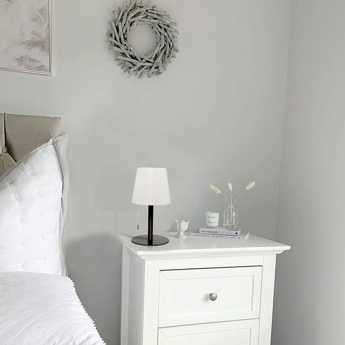 Led Akku Outdoor Tischlampe,LED Modern Creative led tischleuchte kabellos mit dimmbaren 7 Farben, USB Aufladbar Kordellampe Farbwechsel Nachtlicht 