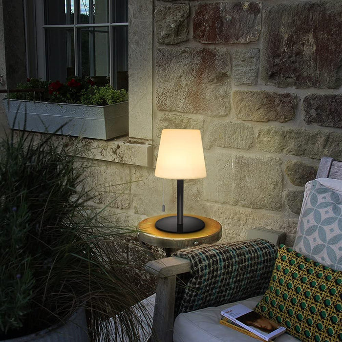 Led Akku Outdoor Tischlampe,LED Modern Creative led tischleuchte kabellos mit dimmbaren 7 Farben, USB Aufladbar Kordellampe Farbwechsel Nachtlicht 