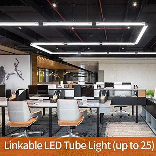 Led Feuchtraumleuchte 60CM 18W Led Röhre Reihenschaltung Werkstattlampe IP66 Wasserfest Leuchte für Garage Keller Werkstatt Feuchtraum