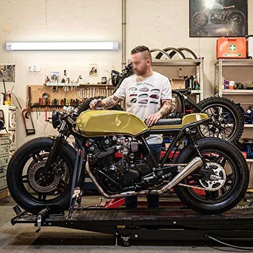 Led Feuchtraumleuchte 60CM 18W Led Röhre Reihenschaltung Werkstattlampe IP66 Wasserfest Leuchte für Garage Keller Werkstatt Feuchtraum