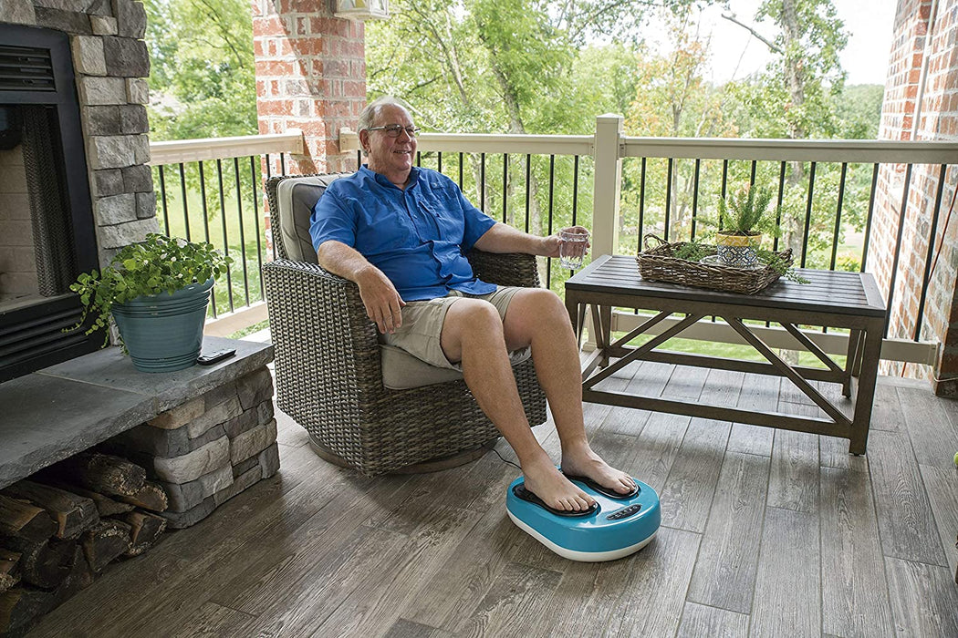 Leg Action Original aus Dem TV-Werbung - Fußmassage und Beinmassagegerät mit Fernbedienung 15 Intensitätsstufen zur Verbesserung der Durchblutung 