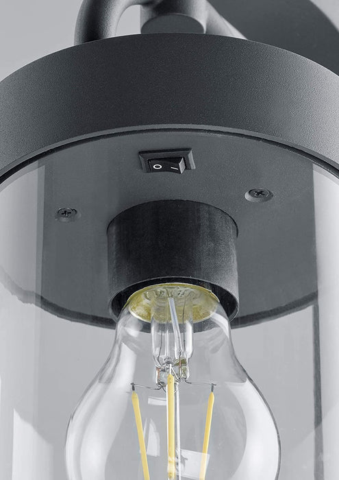 Leuchten Außen Wegeleuchte Sambesi, Alumniumguss Anthrazit, Acryl klar, exkl. 1 x E27