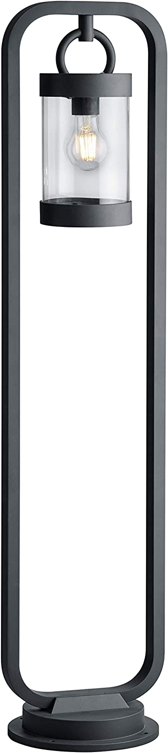 Leuchten Außen Wegeleuchte Sambesi, Alumniumguss Anthrazit, Acryl klar, exkl. 1 x E27