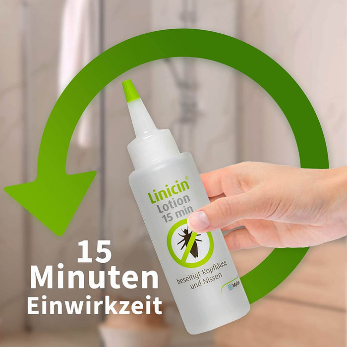 Läusemittel mit Läusekamm (100 ml) - Läusemittel zur Behandlung von Kopfläusen, inkl. Läusekamm | Schonend für die Kopfhaut