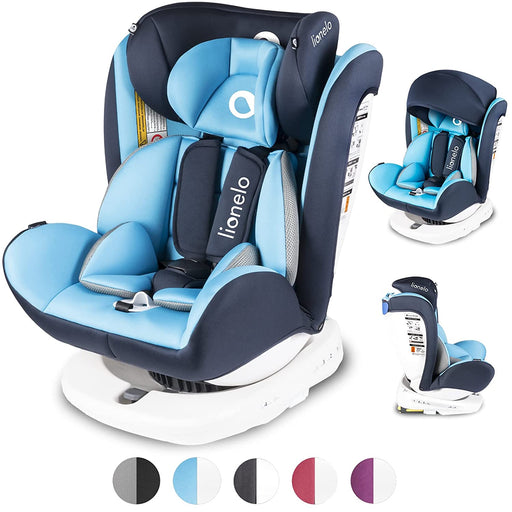 Lionelo Bastiaan Kindersitz Auto Kindersitz Isofix und Top Tether Kindersitz Drehbar um 360 Grad Autositz Gruppe 0 1 2 3 ab Geburt bis 36 kg 