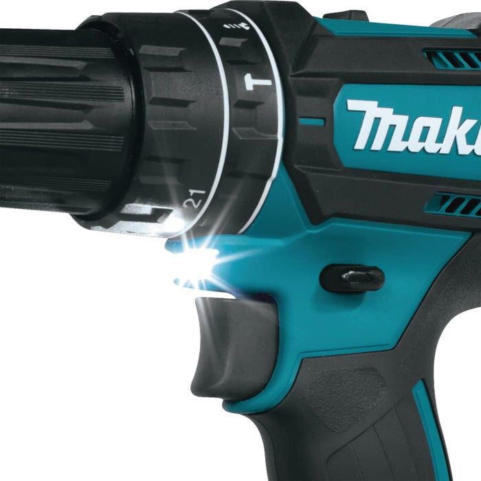 Makita Akku-Schlagbohrschrauber 18V / 3,0 Ah, 2 Akkus + Ladegerät im Alukoffer + 96-tlg. Zubehör-Set