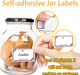 Marmeladen Etiketten - Vaktop 540 Stück Etiketten Selbstklebend, Aufkleber zum Beschriften, Etiketten zum Beschriften, Marmeladengläser - für Gläser